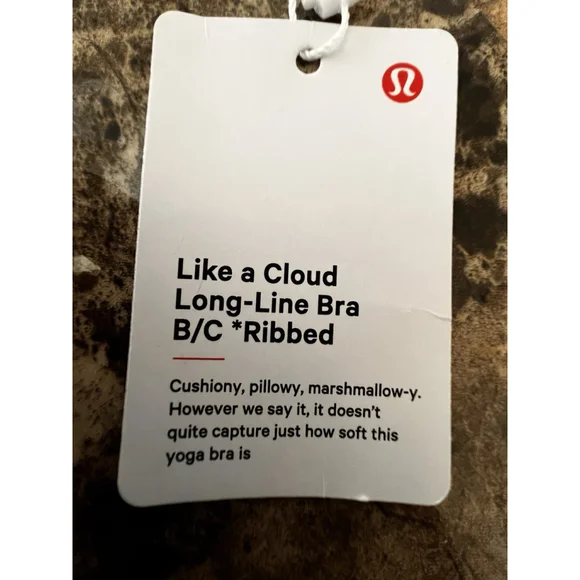 LULULEMON LIKE A CLOUD LONGLINE BRA B/C RIBBED PINK COLOR SIZE 4 NWT